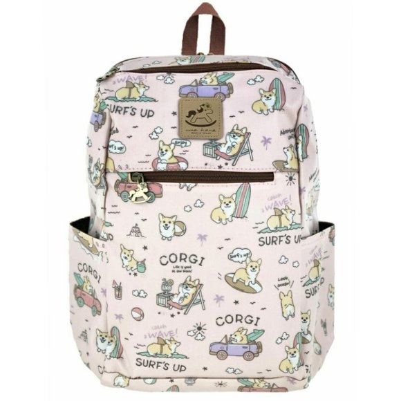 Waterproof Corgi Backpack Convertible Sling Bag - Picture 1 of 13